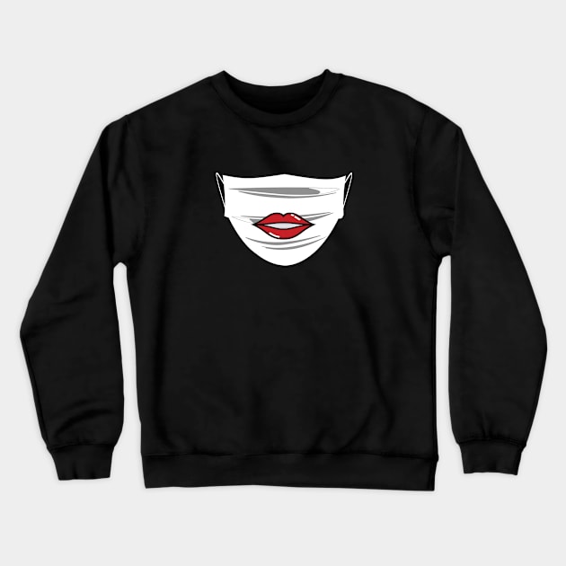 Mask Mouth Crewneck Sweatshirt by Bungee150